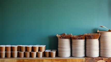 Eco friendly paper tableware and packaging  sustainable solutions for zero waste living