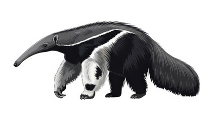 Illustration Giant Anteater With Detailed