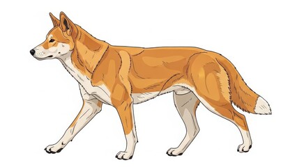 Illustration Majestic Dingo Profile 