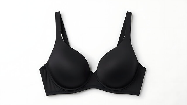 Black women s underwire bra with thin straps