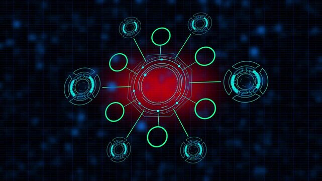 Quality assurance business concept with digital HUD interface icons for corporate standards testing, compliance, and professional management on a tech background.
