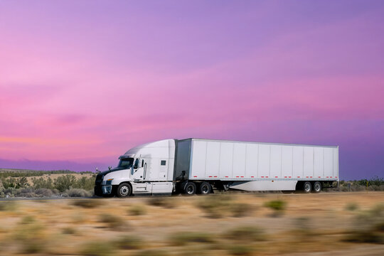 truck on the highway