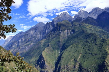 inside the Tiger Leaping Gorge, Jinsha River view in Lijiang, Yunnan, China