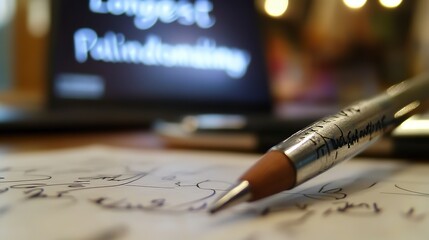 Writing with pen and pencil while exploring a topic in an indoor setting