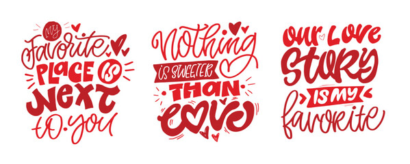 Valentine's Day core. Hand drawn doodle lettering quote about Love. Lettering for t-shirt design, mug print, bag print, clothes fashion. 100% hand drawn vector image.
