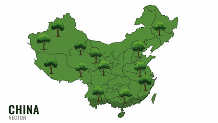 Obraz premium Visual representation of ecological growth and green initiatives across the diverse landscape of