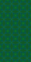 Fototapeta premium Abstract Green Floral Pattern