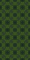 Dark Green Floral Pattern