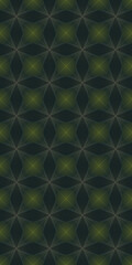 Fototapeta premium Abstract Geometric Pattern in Green and Dark Blue