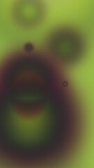 Fototapeta premium Abstract Blurry Circles on Green Background