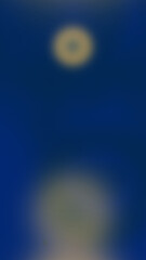Abstract Blurred Blue Background with Light Circle