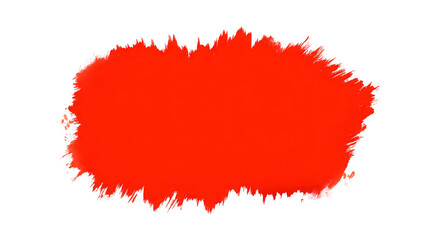 Red paint splash abstract brush stroke isolated on transparent background vibrant color artistic texture creative design energetic mood suitable for backgrounds and graphic projects