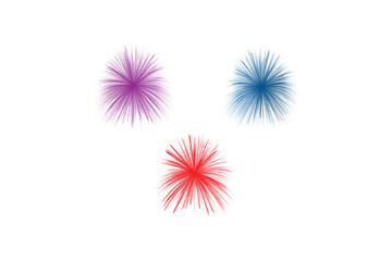 Colorful burst of lines in purple blue and red on white background abstract. Resizable and Editable, EPS 10.