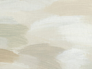 Obraz premium Neutral background in pastel earthy colors. Abstract textured acrylic template. Aesthetic hand drawn painting on canvas. Artistic texture with paint brush strokes. Fragment of artwork