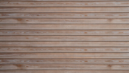Close up of horizontal wooden planks on a wall or fence