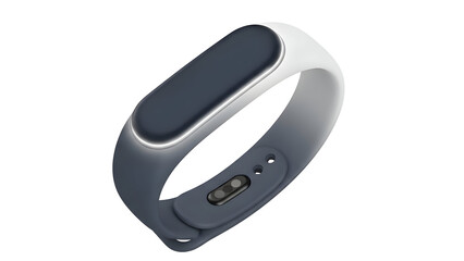 Smart fitness tracker isolated on transparent background