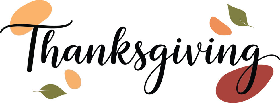 Thanksgiving Celebration Autumn Leaves and Fall Colors Festive Holiday Typography for Seasonal Events - Powered by Adobe