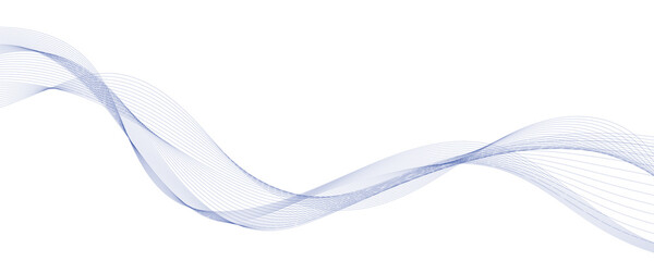 white smoke wavy lines  isolated on white