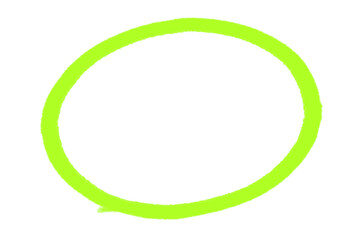 黄緑色の手書きサークル柄のグラフィックイメージ