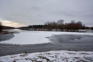 river in winter