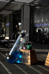 No Pain No Gain Step Box with Weights and Water Ball Photo