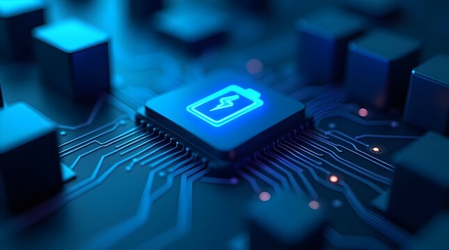 Glowing ai security microchip on smart circuit board for modern cybersecurity, encrypted data protection, privacy focused computing and advanced digital technology - Powered by Adobe