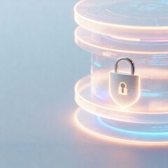 Abstract Fintech Security Background Representing Trust, Stability and Digital Financial Protection