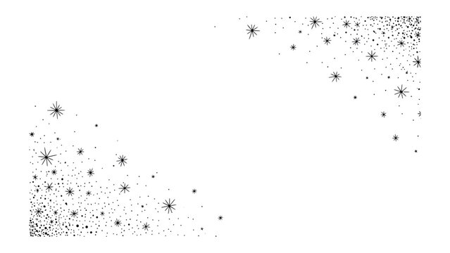 Celestial Sparkles: An ethereal scattering of stars, delicately arranged, adorns the scene. A visual representation of cosmic beauty and the mystery of the night sky.