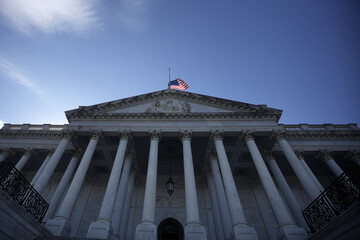 Washington DC. Capitol dome. Congress and Senate. American Symbol.