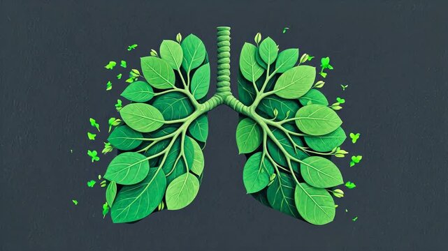 GreenLeafLungsonDarkBackground