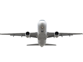 Soaring Ascent: A modern passenger airplane takes flight against the boundless sky, its powerful engines ready to traverse vast distances and connect the world.