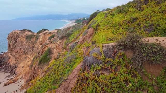 Point Dume Famous Seashore Landmark From Cliffs