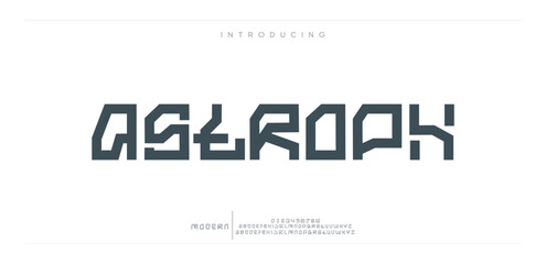 Obraz premium Abstract Fashion alphabet letters font logo.