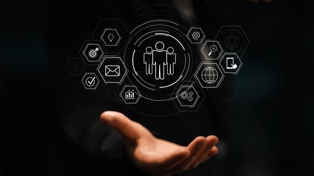 Business teamwork system showing digital communication and performance tracking. Teamwork improves collaboration, drives success, teamwork enhances planning, and teamwork supports productivity. Marrow - Powered by Adobe