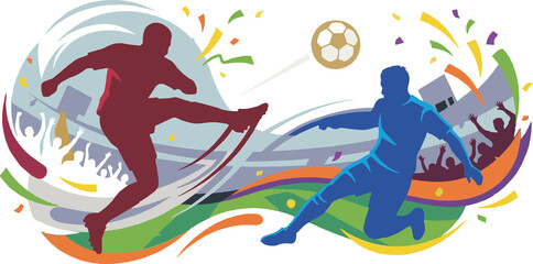 Football Soccer Players Ball Cutout © RanggaAlif