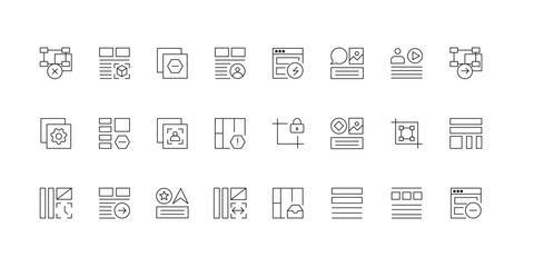 Streamline your workflow with this modern document icons pack perfect for web design and user interface needs. Graphic design Idea and creativity Software design and art tools.