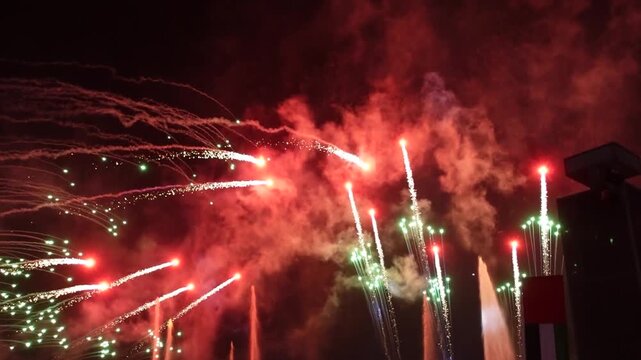 UAE National Day celebrated on December 2nd as Eid Al Etihad (Festival of the Union) Fireworks Show Celebration