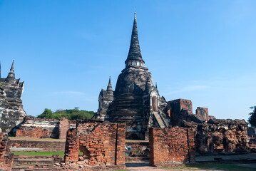 Wat phra si sanphet in ayutthaya thailand
