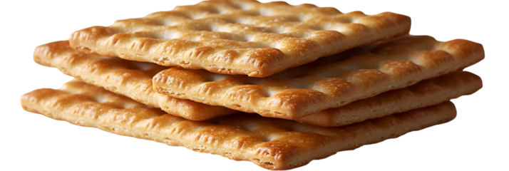 Stacked flatbread light brownish gold color detailed view