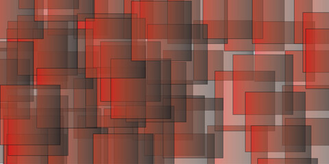 Abstract background red and black  modern background. Gradient square shape design. Futuristic technology concept. Abstract geometric line square seamless pattern.