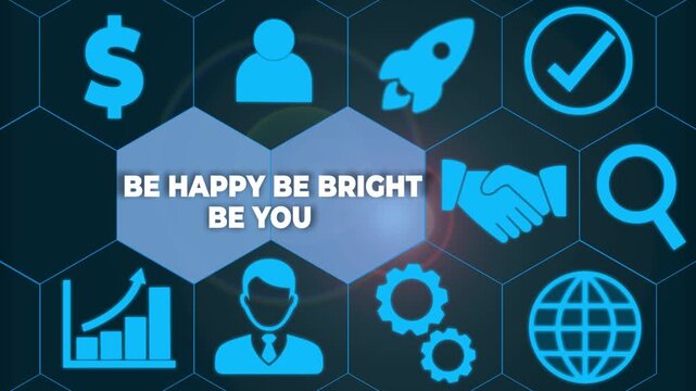 Handwriting text Be Happy Be Bright Be You. Conceptual photo Selfconfidence good attitude enjoy cheerful Woman wear formal work suit