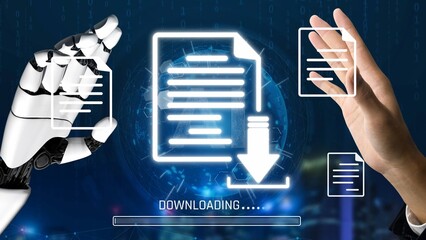 AI facilitates digital document downloading and data access with optimized transfer process, improving speed, security, and file management for various users Marrow