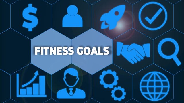 Word writing text Fitness Goals. Business photo showcasing Loose fat Build muscle Getting stronger Conditioning Male human wear formal work suit