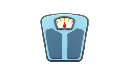 Blue Mechanical Bathroom Scale