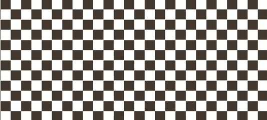 Fototapeta premium Distorted checkerboard background, wavy psychedelic chessboard pattern,black and white square pattern