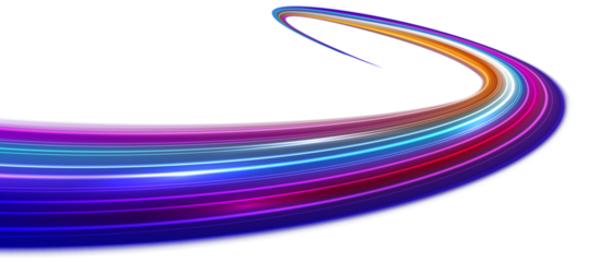 Modern abstract high speed movement. Dynamic motion light trails. Futuristic digital technology movement concept. Pattern for banner. PNG.