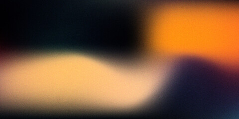 A vibrant abstract background with a grainy texture, blending warm orange and dark hues