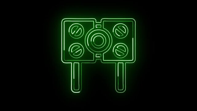 Terminal line icon. Command prompt console symbol. Developer terminal UI vector illustration isolated on transparent background.