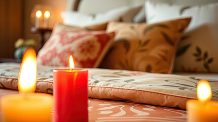 Stylish bedroom with Cloud Dancer bedding, stylish home design.