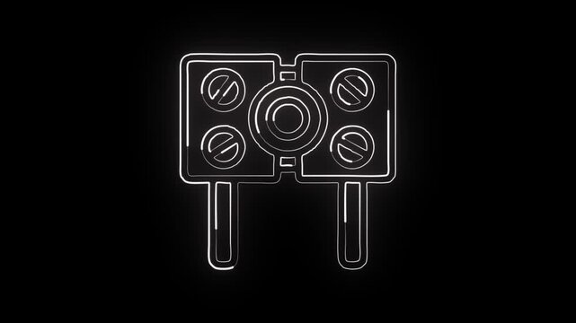 Terminal line icon. Command prompt console symbol. Developer terminal UI vector illustration isolated on transparent background.